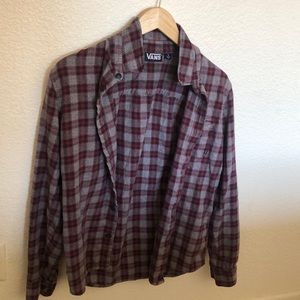 Men’s Vans button down flannel shirt